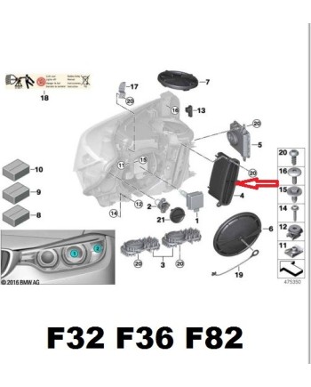 БАЛАСТ МОДУЛ LED BMW X5/X6 F15/F16 63117316187,63117355073
