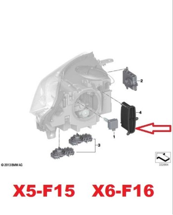 БАЛАСТ МОДУЛ LED BMW X5/X6 F15/F16 63117316187,63117355073