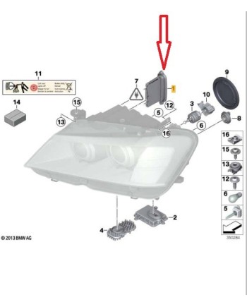 БАЛАСТ МОДУЛ LED BMW X3 F25 63117316214 ,63117297431