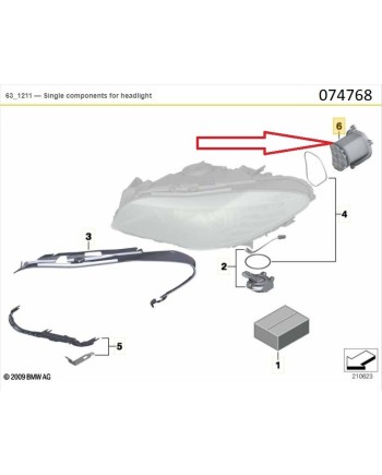 Баласт модул мигач LED BMW F10 63117271902 RH